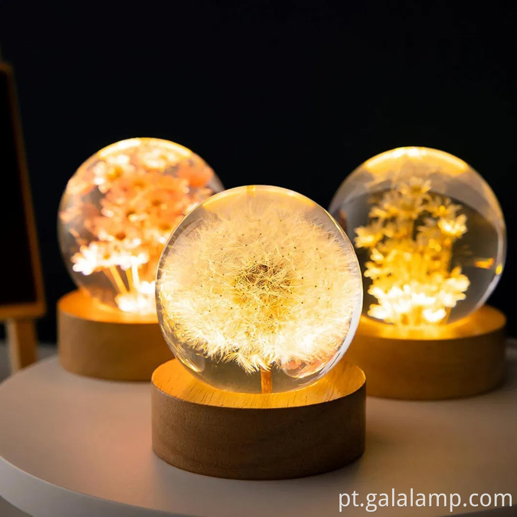 Luz noturna eterna da flor, o presente que nunca murcha